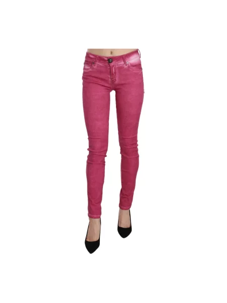 Skinny jeansy skinny Dolce And Gabbana różowe