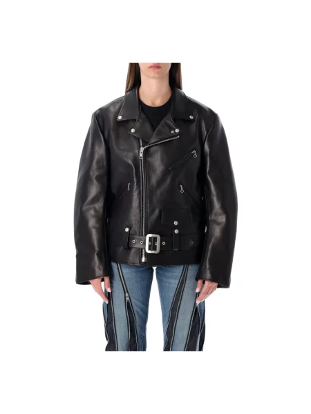 Kurtka skórzana Junya Watanabe czarna