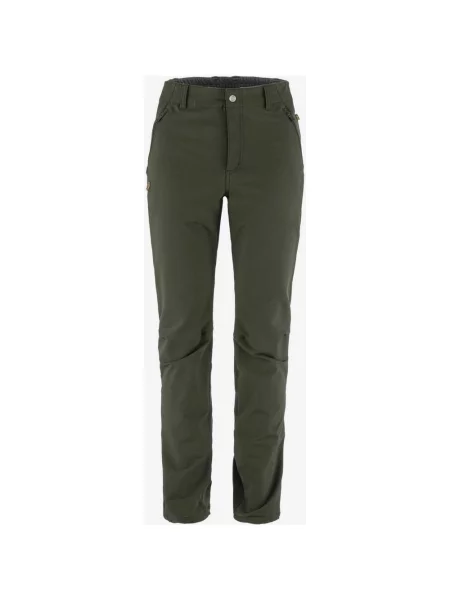 Fjällräven Abisko Winter Stretch Regularne długie spodnie w kolorze leśnej zieleni zielone
