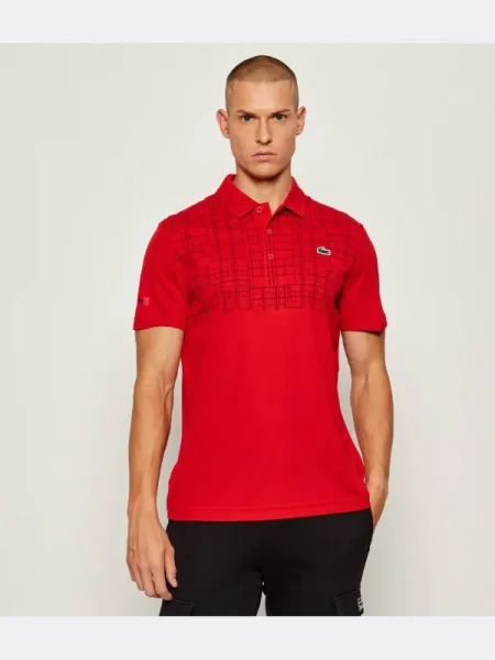 Lacoste Polo Lacoste x Novak Djokovic roșu