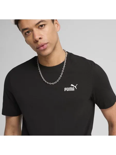 PUMA koszulka Essentials z małym logo No. 1 Odzież S czarny