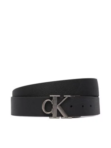 Calvin Klein dvostrani remen za muškarce od kože crna