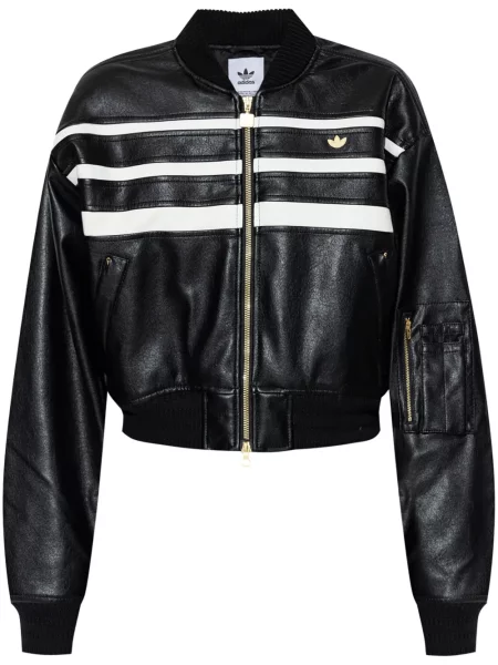 Sneakerși Adidas Campus din fleece negru