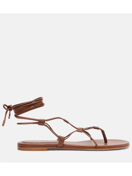 Sandale Gianvito Rossi din piele maro
