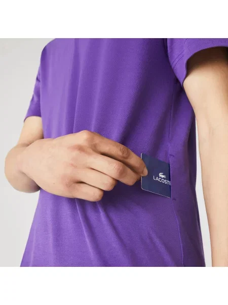 Поло Lacoste фиолетовое