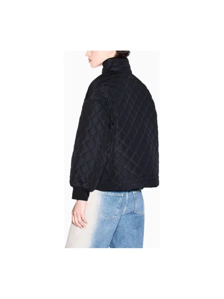 Armani Exchange kurtka pikowana Kobiety jednolity S czarny
