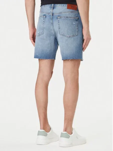 Džínové šortky Calvin Klein Jeans modré