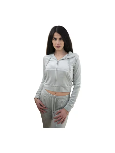 Bluza z kapturem Juicy Couture szara
