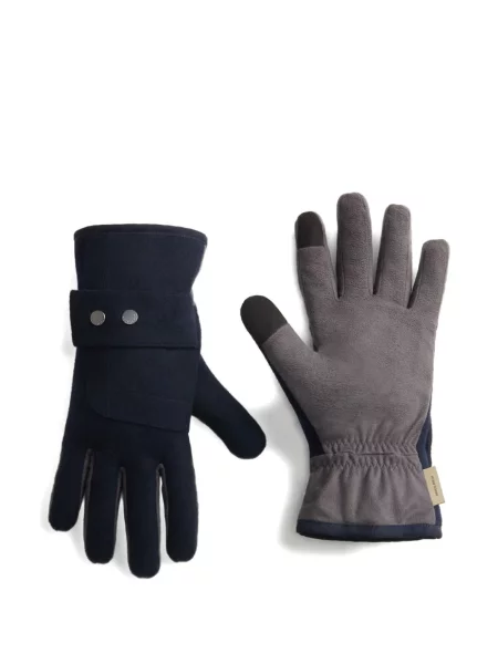 Mănuși Woolrich de lână albastru