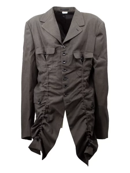 Geacă Comme Des Garcons Homme Plus cu volane verde