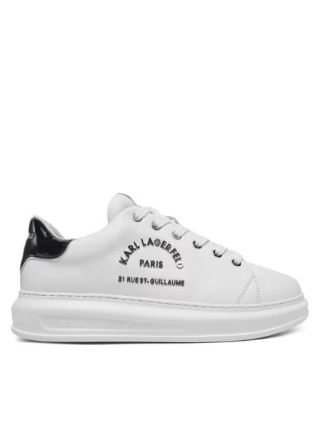 Karl Lagerfeld sneakersy skórzane KAPRI biały