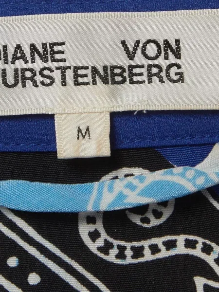 Μακρύς φόρεμα Dvf Diane Von Furstenberg με σχέδιο μπλε