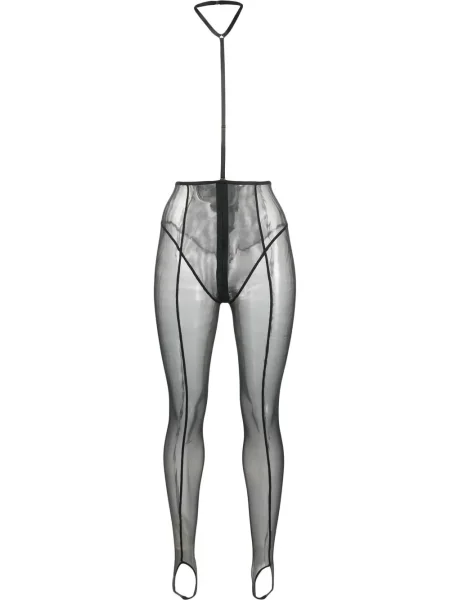 Leggings Maison Close transparente negru