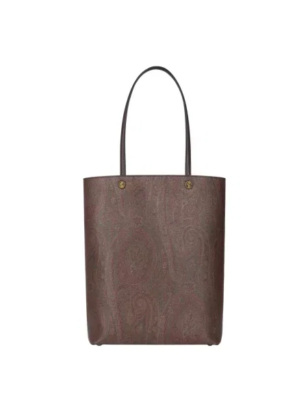 Shopperka Etro skórzana brązowa