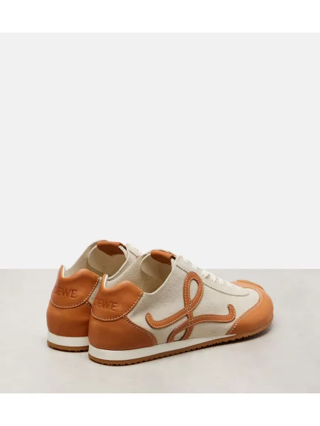 Sneakerși Loewe din piele de căprioară maro