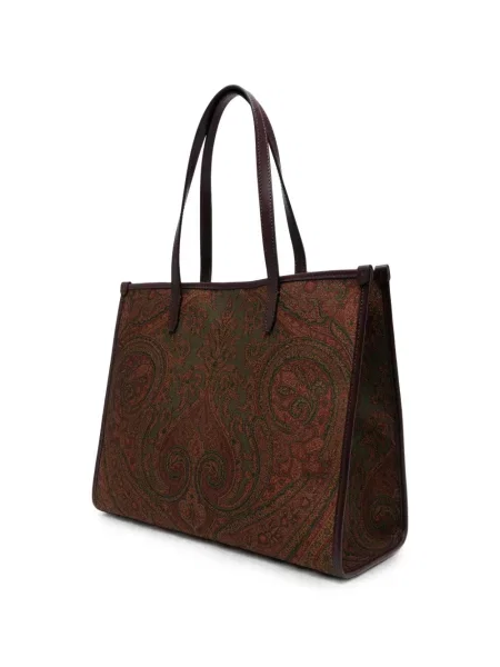 Paisley mintás shopper táska Etro nyomtatás barna