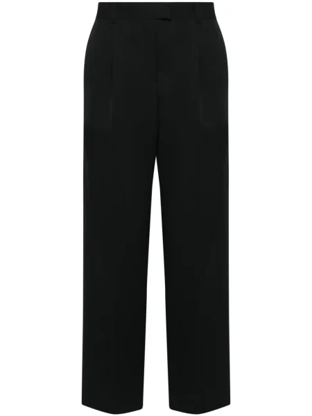 Szerokie spodnie Modes Garments wełniane czarne