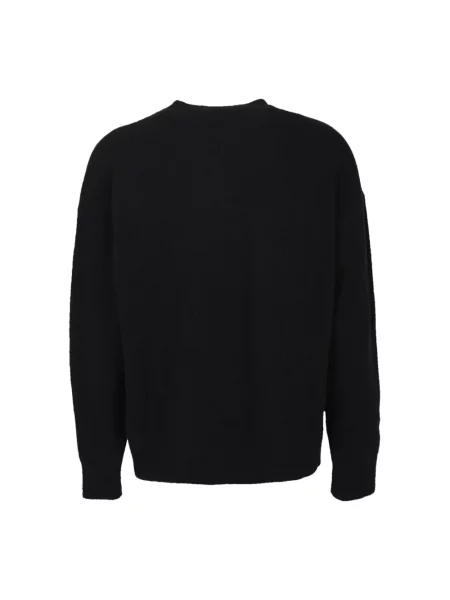 Bluza Palm Angels z nadrukiem z okrągłym dekoltem wełniana czarna