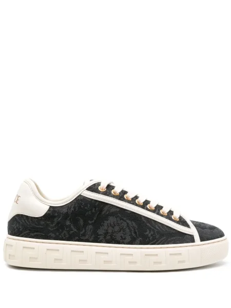 Sneakerși Versace din jacard negru