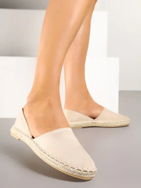 Espadrile Wommea bej