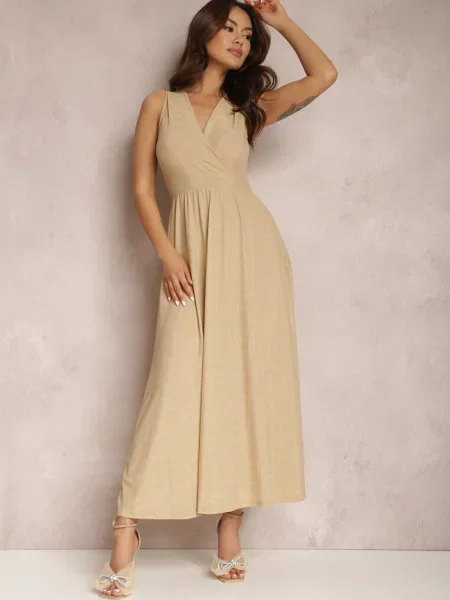 Rochie Bej-Aurie Sematea bej
