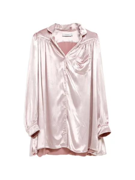 Rochie mini Julie Kegels din satin roz