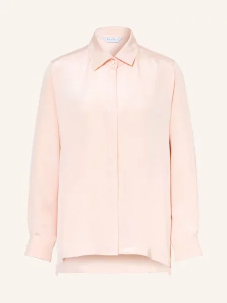 Max Mara Košilová Halenka Geranio Z Hedvábí růžová