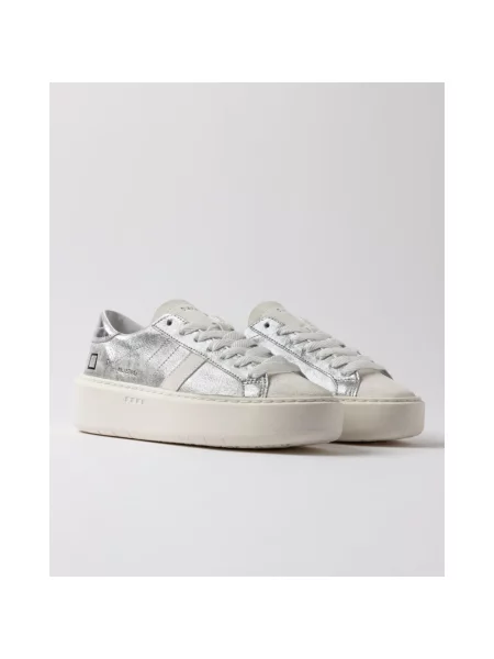 Sneakersy D.a.t.e. na platformie szare