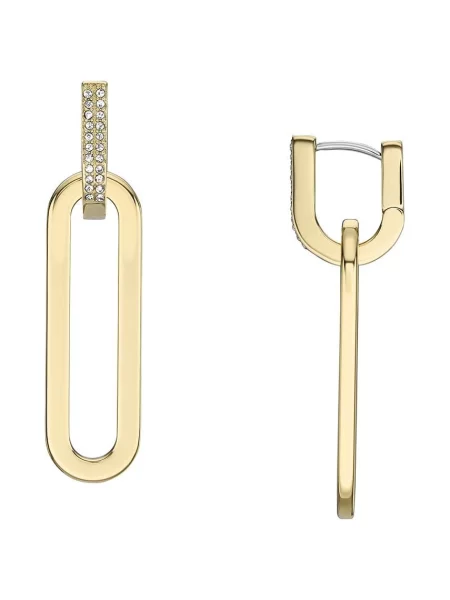 FOSSIL Cercei Heritage / transparent auriu