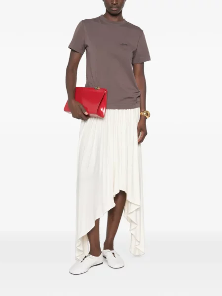 Scurt tricou Jacquemus maro