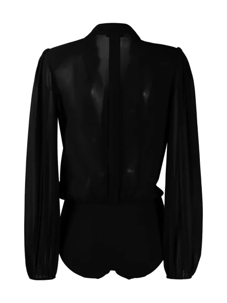 Cămașă Elisabetta Franchi plic negru
