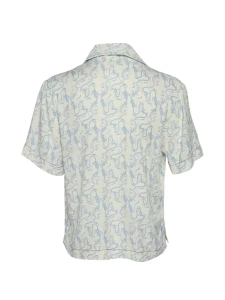 Top Sandro cu imagine din jacard