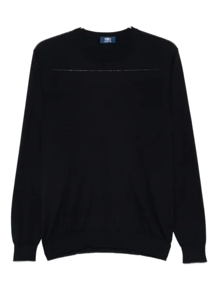 Дълго риза Fedeli синьо