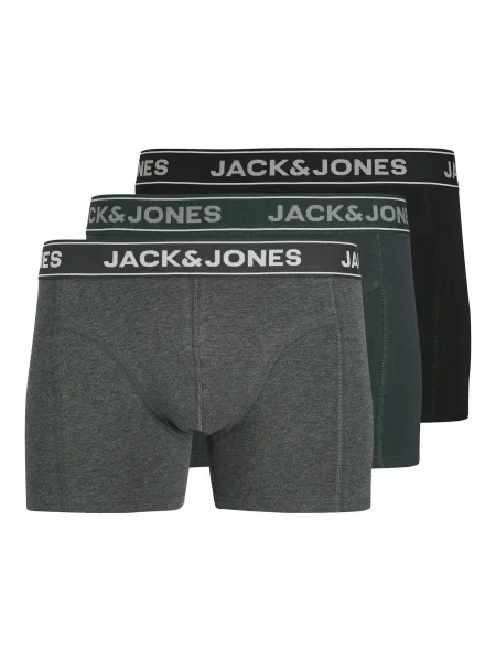 JACK & JONES Boksarice JACBLACK FRIDAY temno siva / pegasto siva črna