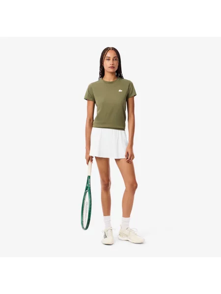 Lacoste Spódnica Sportowa Ultra Dry Z Szortami biała