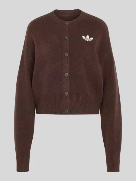 Adidas Kardigan Essentials ciemny brązowy