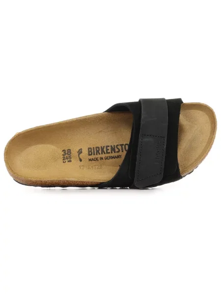Semišové pantofle Birkenstock černé