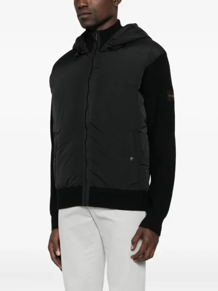 Geacă Hugo Boss Br cu glugă negru