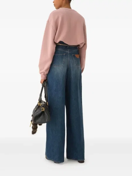 Hanorac Chloé cu decolteu rotund roz