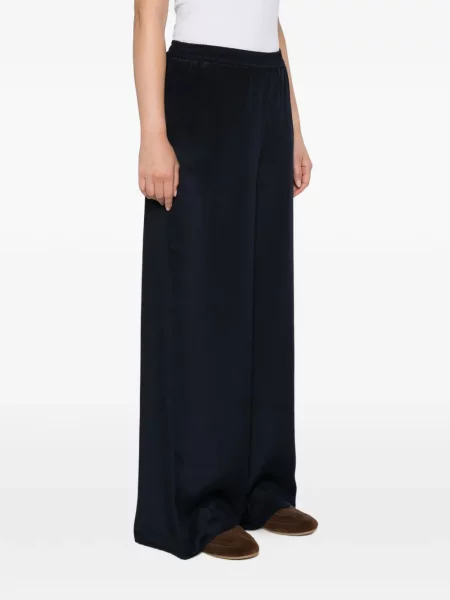 Μεταξωτό παντελόνι Max Mara μπλε