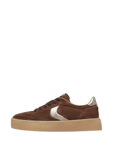 Sneakers Voile Blanche σουέντ καφέ