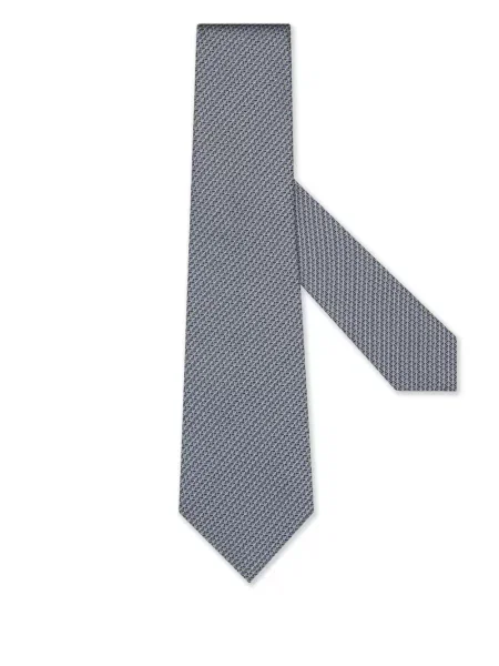 Cravată Zegna de mătase albastru