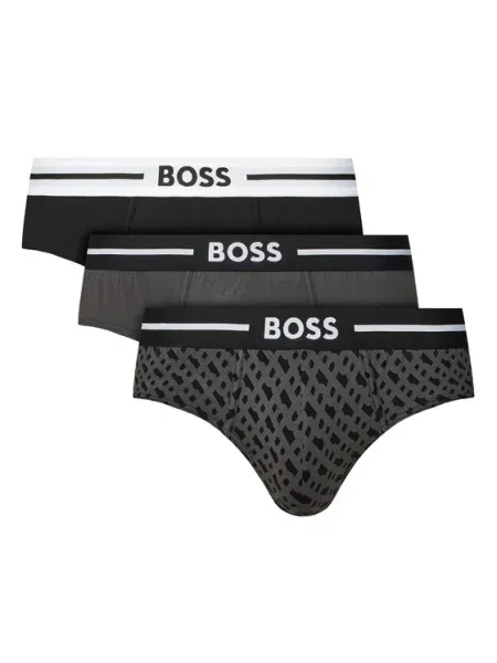 BOSS Set de chiloți slip﻿ Gri negru