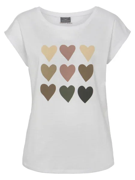 VENICE BEACH Tricou bej / kaki / negru alb