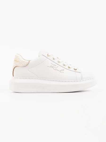 Karl Lagerfeld Kapri sneakers pentru femei din piele alb