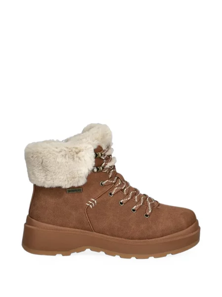 Botine Skechers cu șireturi din dantelă maro