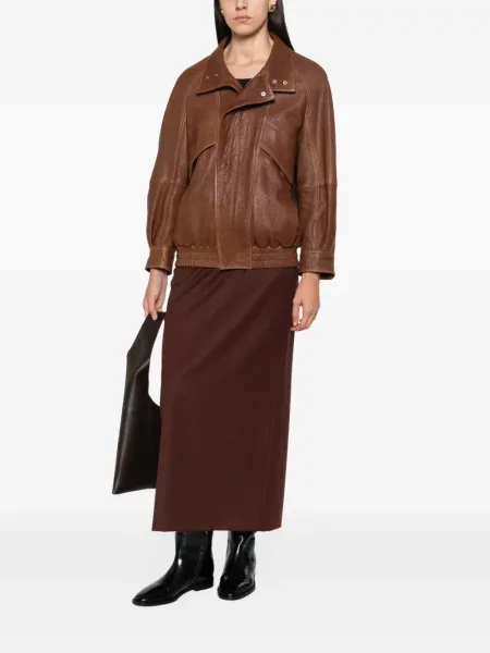 Fustă midi Max Mara maro