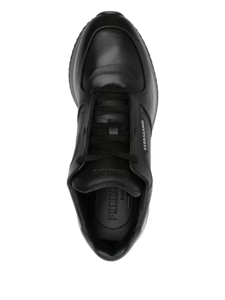 Sneakerși Ferragamo din piele negru