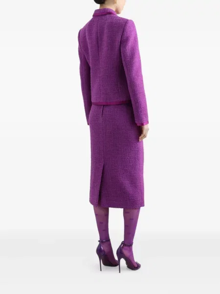 Fustă midi Dolce & Gabbana până la genunchi violet