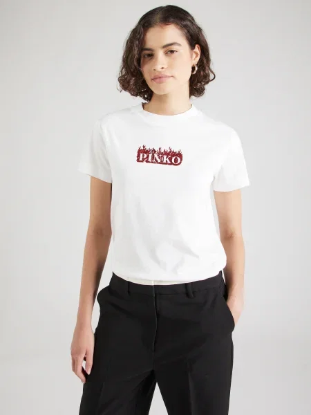 PINKO Tricou Trapani alb